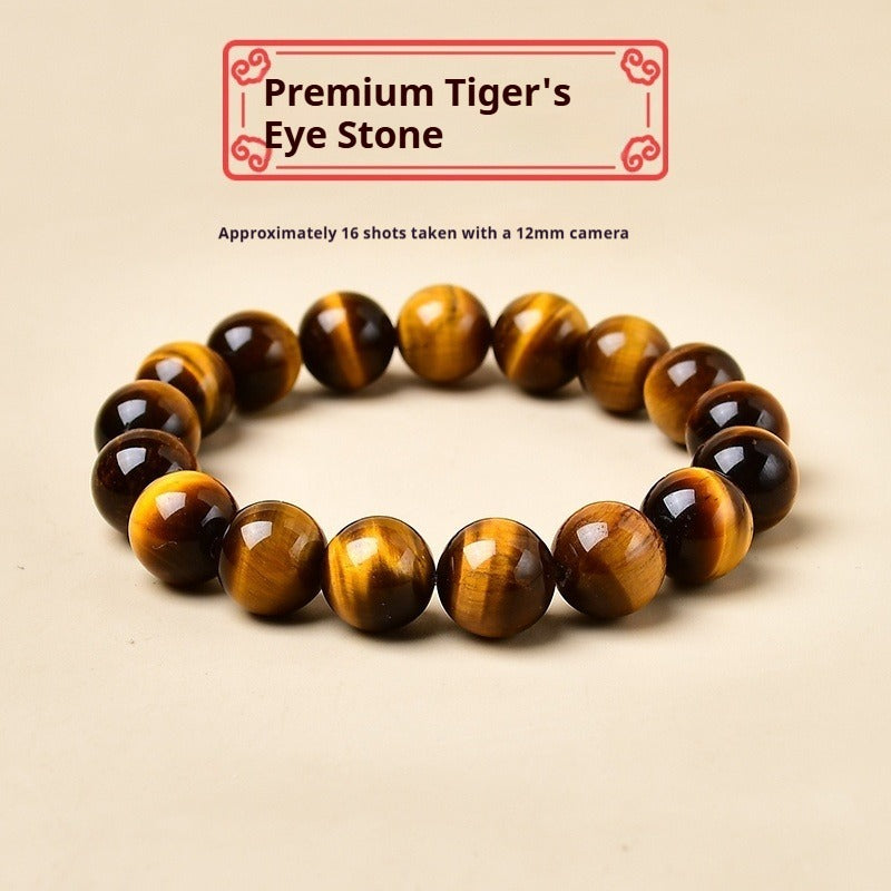 Tiger's Eye Crystal Bracelet |  Natural Healing Gemstone Bracelet |  Confidence · Courage · Protection |  Good Luck Jewelry for Men & Women