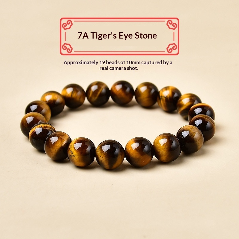 Tiger's Eye Crystal Bracelet |  Natural Healing Gemstone Bracelet |  Confidence · Courage · Protection |  Good Luck Jewelry for Men & Women