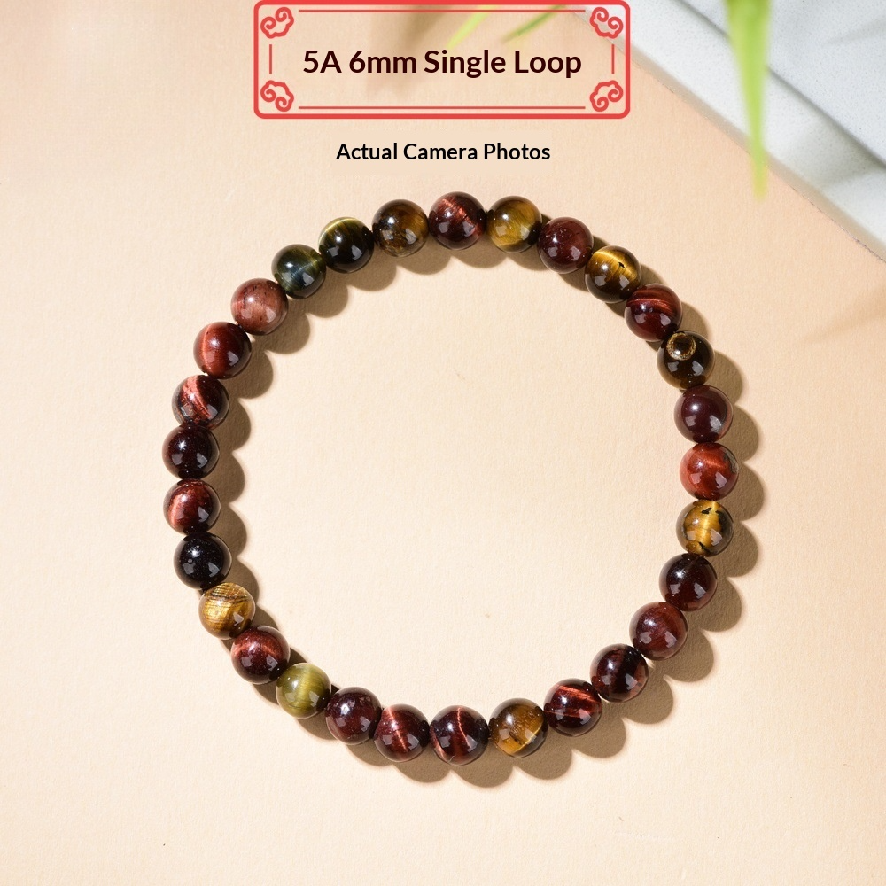 Rainbow Tiger's Eye Bracelet |  Rare Multi-Color Chatoyant Crystal |  Transformation · Luck · Creative Energy |  Unique Collector's Gemstone Jewelry
