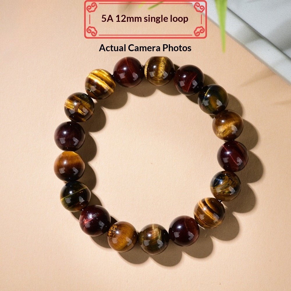 Rainbow Tiger's Eye Bracelet |  Rare Multi-Color Chatoyant Crystal |  Transformation · Luck · Creative Energy |  Unique Collector's Gemstone Jewelry