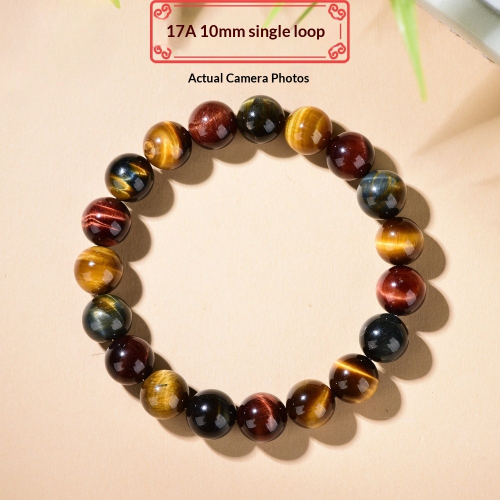 Rainbow Tiger's Eye Bracelet |  Rare Multi-Color Chatoyant Crystal |  Transformation · Luck · Creative Energy |  Unique Collector's Gemstone Jewelry