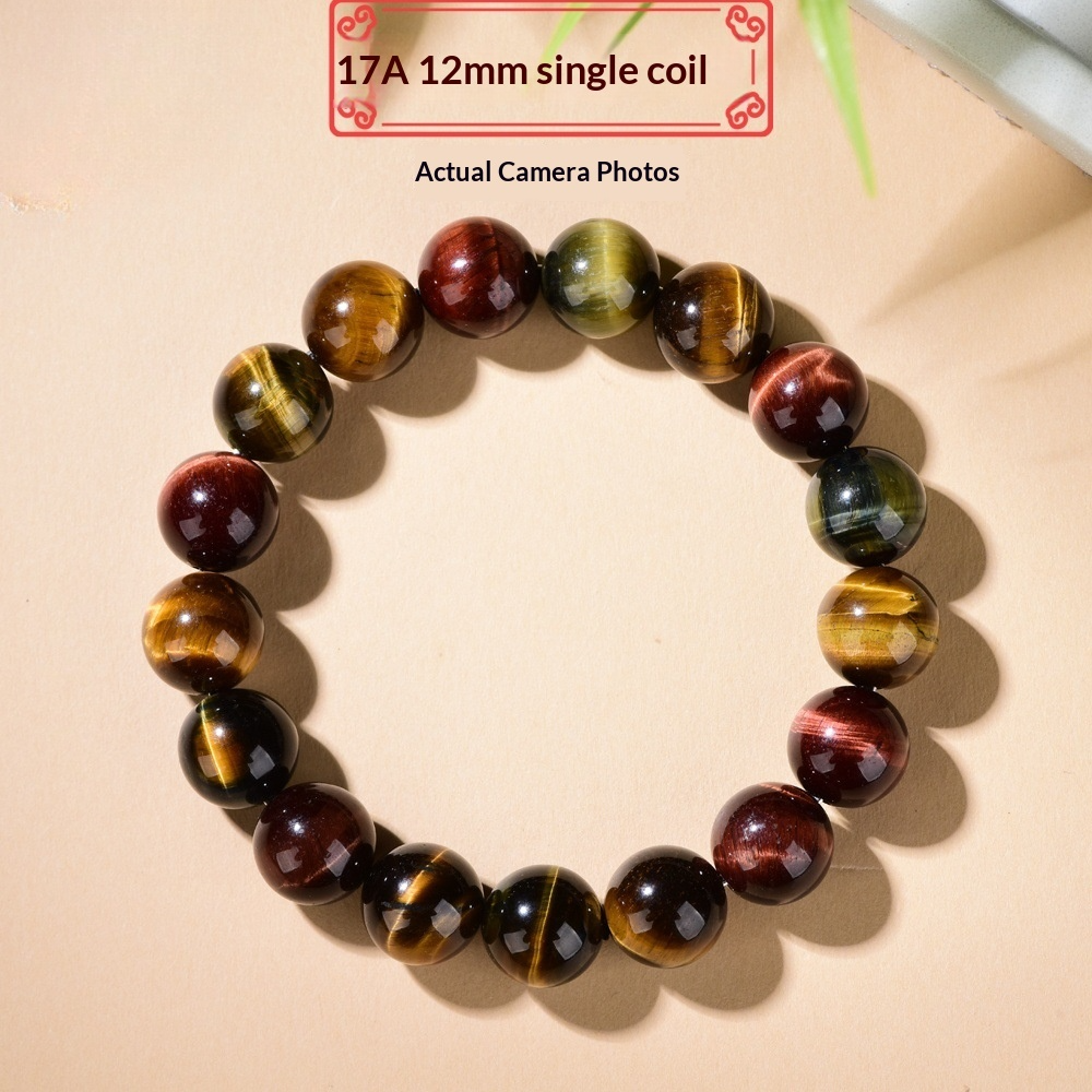 Rainbow Tiger's Eye Bracelet |  Rare Multi-Color Chatoyant Crystal |  Transformation · Luck · Creative Energy |  Unique Collector's Gemstone Jewelry