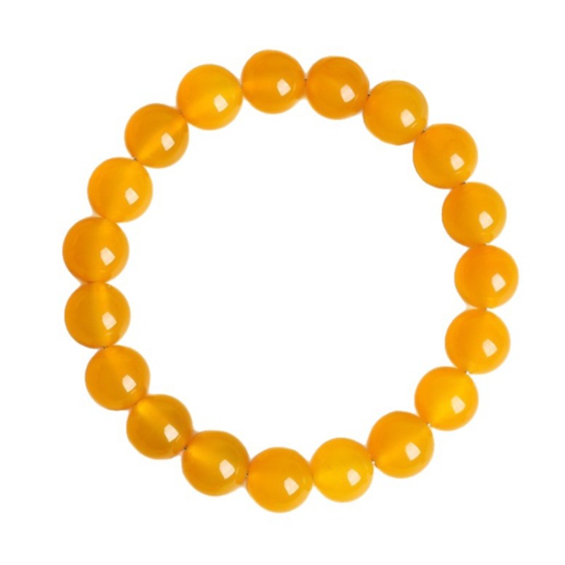 Yellow Agate Bracelet |  Natural Golden Crystal Bracelet |  Abundance · Confidence · Solar Energy |  Wealth Attraction Healing Gemstone