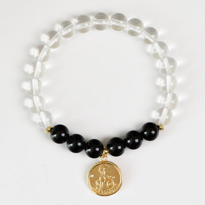Aries Zodiac Bracelet | Natural Crystal Bracelet | Strength, Luck & Balance | Aura & Bloom