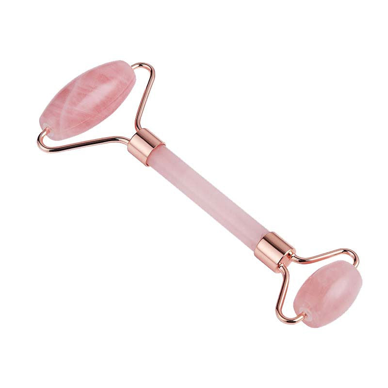 Rose Quartz Gua Sha & Facial Roller Set |  Ancient Chinese Beauty Ritual |  Natural Crystal Skin Care Tool |  Anti-Aging Face Massage