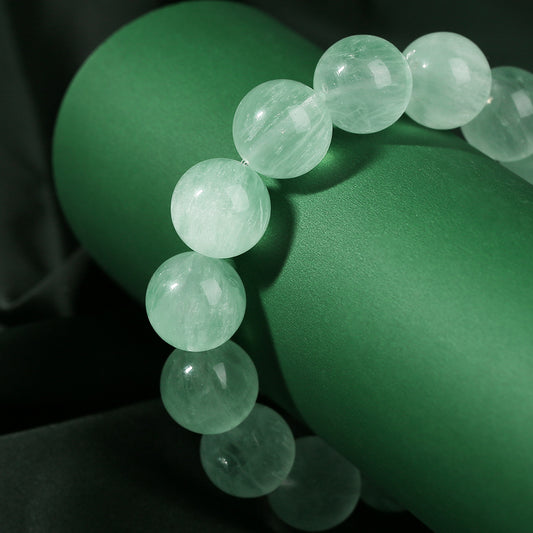 Mint Green Fluorite Bracelet |  7A Natural Crystal Bracelet |  Good Luck · Mental Clarity · Positive Energy |  Rare Healing Gemstone Jewelry