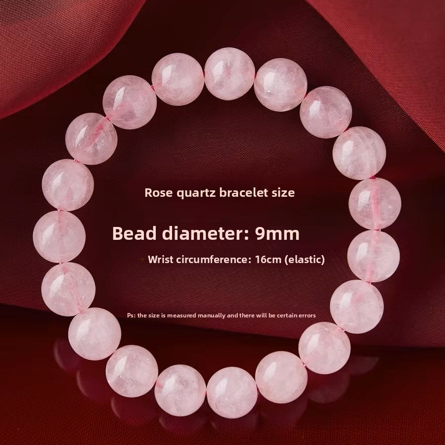 Rose Quartz Crystal Bracelet |  Natural Pink Healing Stone |  Self-Love · Romance · Emotional Healing |  Heart Chakra Gemstone Jewelry