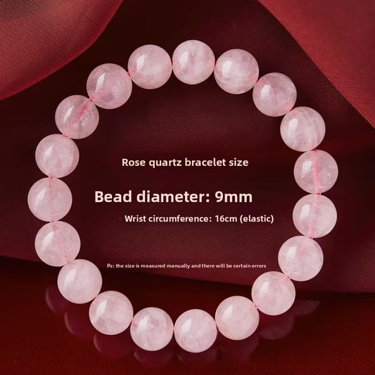 Rose Quartz Crystal Bracelet |  Natural Pink Healing Stone |  Self-Love · Romance · Emotional Healing |  Heart Chakra Gemstone Jewelry